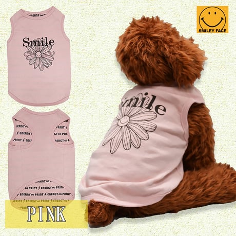 SMILEY FACE (スマイリーフェイス） 犬服 Tシャツ ドッグウエア 高齢の愛犬のために SMFC-079 アメカジ かわいい かっこいい