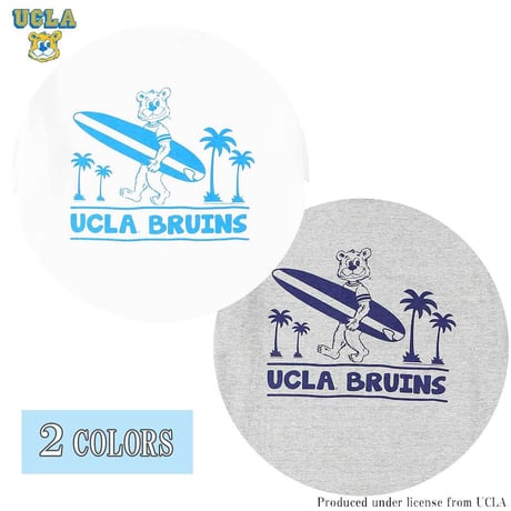 送料無料　UCLA （ユーシーエルエー）　Tシャツ メンズ レディース UCLA-0489 6.2oz ヘビーウエイト カレッジ ロゴ オープンエンドTシャツ アメカジ