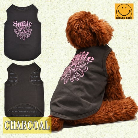 SMILEY FACE (スマイリーフェイス） 犬服 Tシャツ ドッグウエア 高齢の愛犬のために SMFC-079 アメカジ かわいい かっこいい