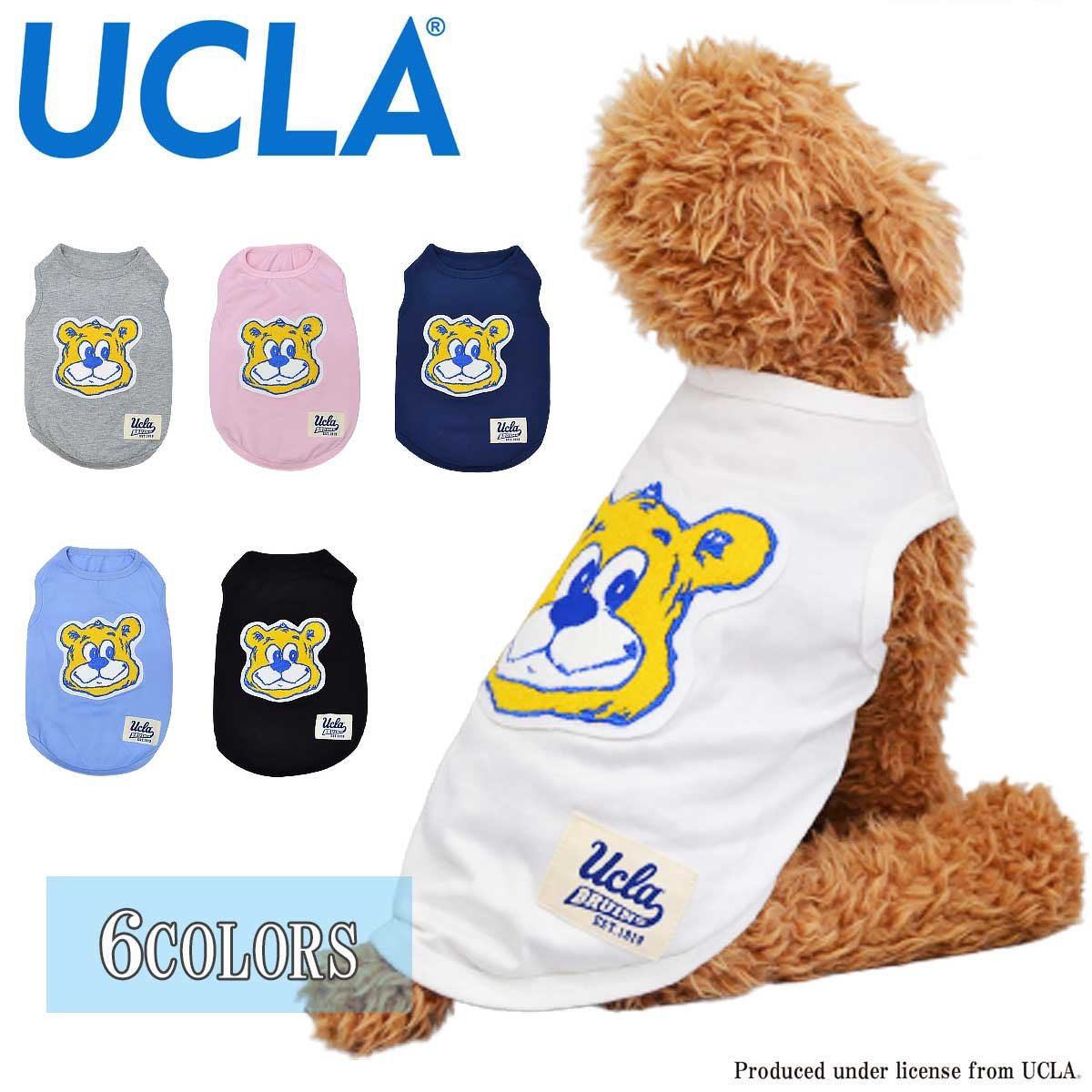 送料無料 UCLA(ユーシーエルエー） 犬服 Tシャツ ドッグウエア