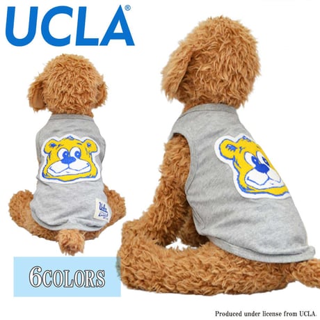 送料無料 UCLA(ユーシーエルエー） 犬服 Tシャツ ドッグウエア UCLA-0549 カレッジ ロゴ キャラクター アメカジ