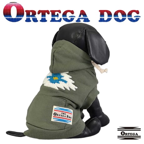 送料無料 ORTEGA (オルテガ） 犬服 パーカー ドッグウエア ORTG-002B アメカジ ネイティブ