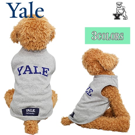 送料無料 YALE （イェール） 犬服 Tシャツ ドッグウエア YALE-051 カレッジ ロゴ キャラクター アメカジ