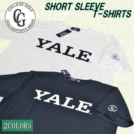 COLLEGE GOLF（カレッジゴルフ）YALE（イェール）Tシャツ 半袖 メンズ レディース ゴルフ ウェア CLGF-007
