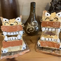 漆喰シーサー　対