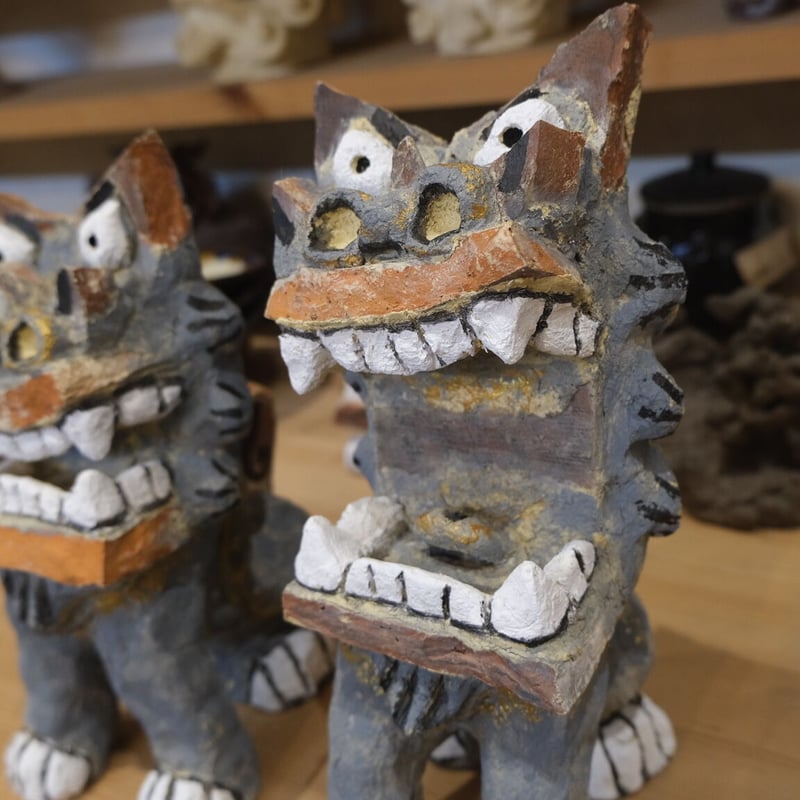 ★逸品漆喰シーサー⑨ 漆喰シーサー | シーサー ぎゃらりーゆしびん