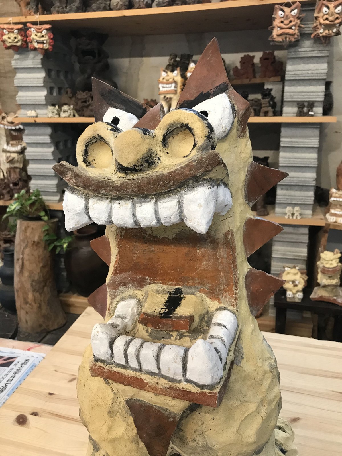 漆喰シーサー① 漆喰シーサー☆大幅値下げ！