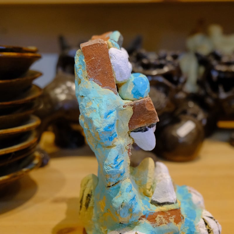 漆喰シーサー 一匹 | シーサー ぎゃらりーゆしびん