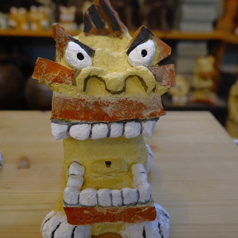 漆喰シーサー対 | シーサー ぎゃらりーゆしびん