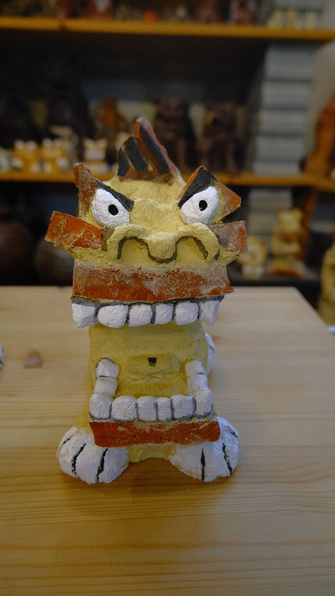 ★優品漆喰シーサー⑩ ☆優品漆喰シーサー⑩