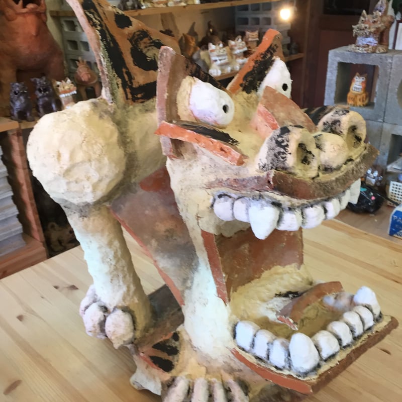 漆喰シーサー 大 | シーサー ぎゃらりーゆしびん