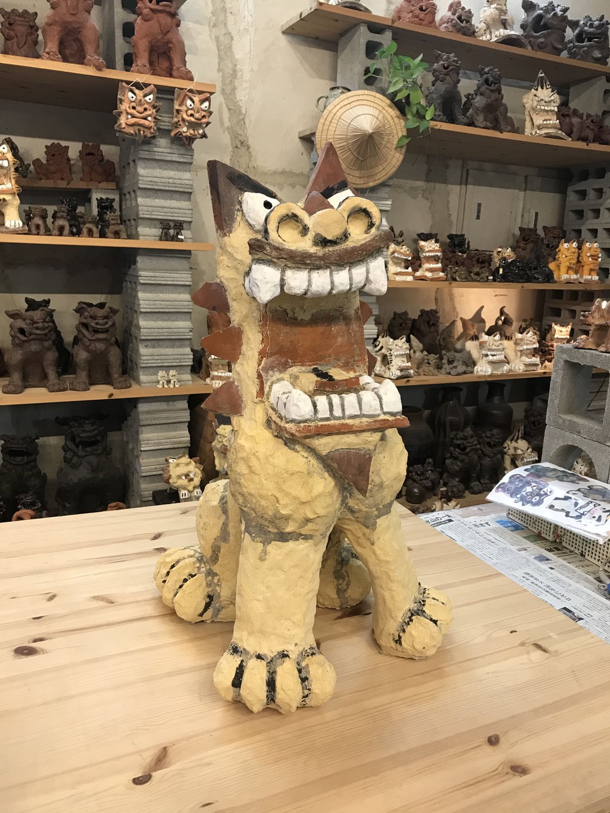 首里城再興アートプロジェクト特大漆喰シーサー | シーサー ぎゃらりー
