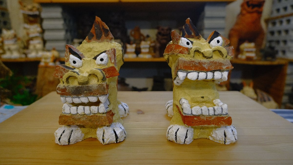 漆喰シーサー対 | シーサー ぎゃらりーゆしびん