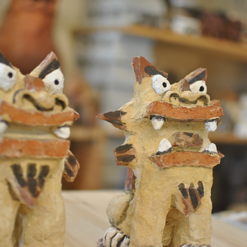 漆喰シーサー 対 | シーサー ぎゃらりーゆしびん