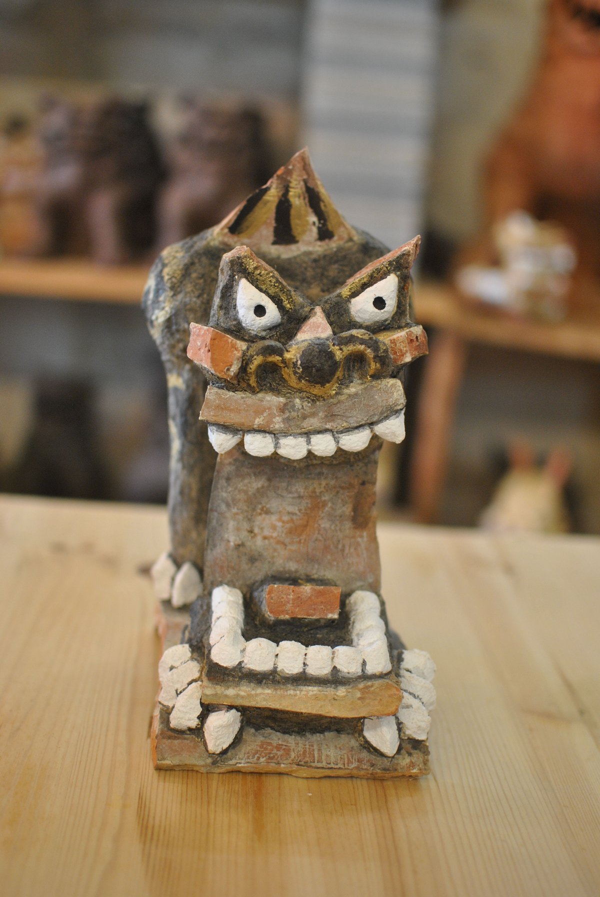 漆喰シーサー① 漆喰シーサー 一匹タイプ | シーサー ぎゃらりーゆしびん