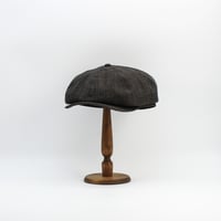 Linen herringbone NPB cap2