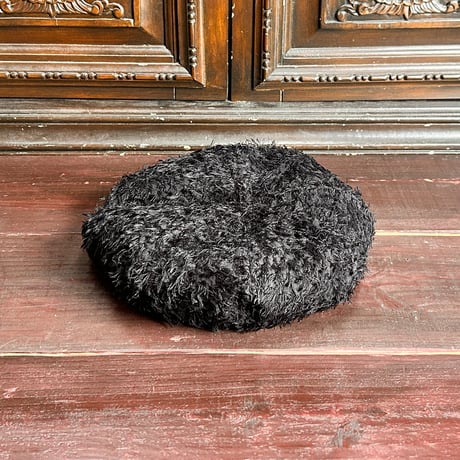 Sheer cut jacquard beret