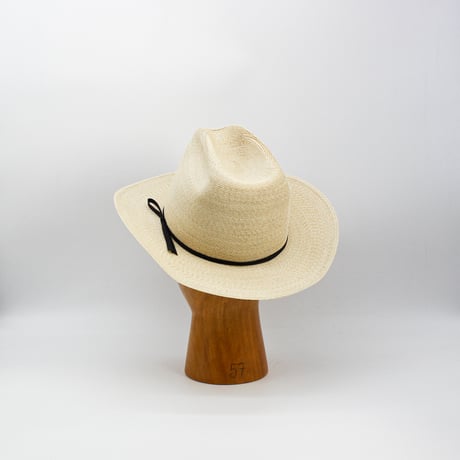 Linen braid cowboy hat