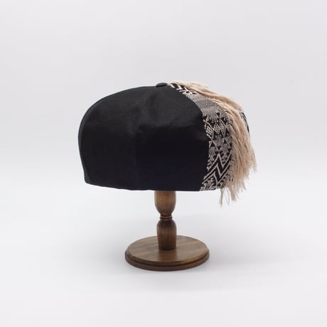 Panel fringe beret