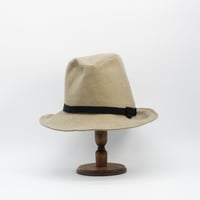 Brushed gabardine hat