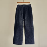 Herringbone Denim wide trousers