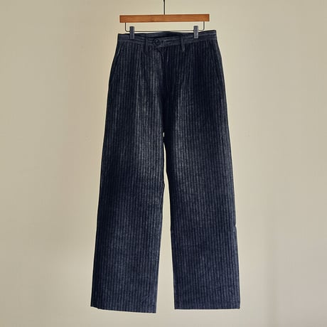 Herringbone Denim wide trousers