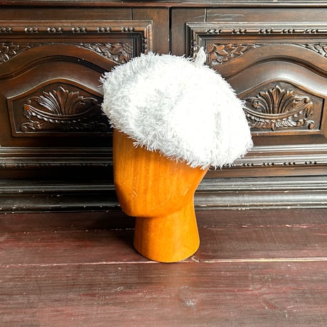Sheer cut jacquard beret