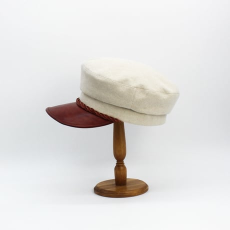 Hand dyed brim marine cap