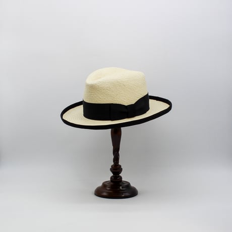 Vintage block Panama Homburg