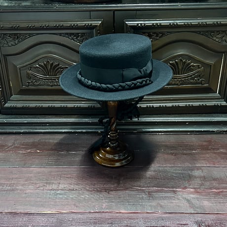 Canotier tresse ruban