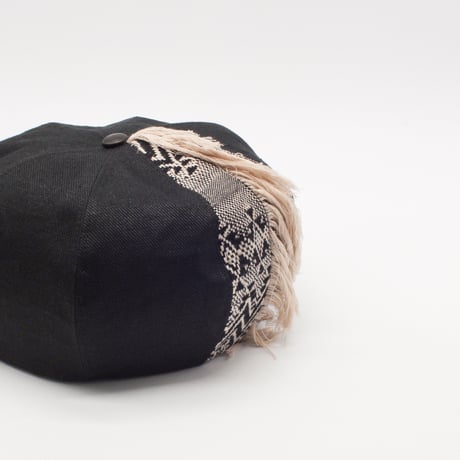 Panel fringe beret