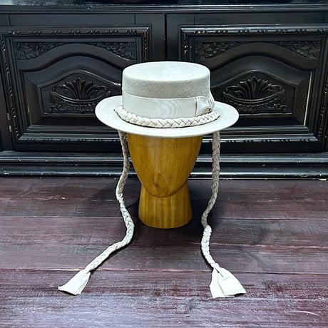 Canotier tresse ruban