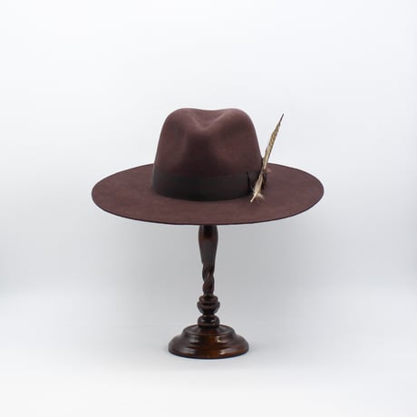 Long feather Slim Fedora