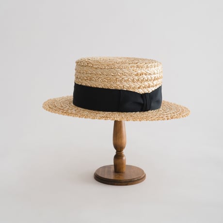 Flower braid Mid silk boater