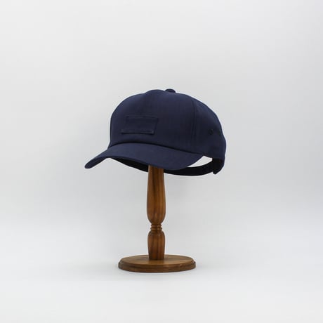 Front tag Cotton Herringbone cap(Navy)