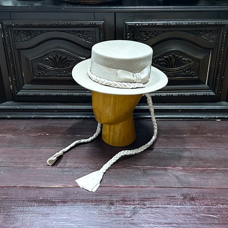 Canotier tresse ruban