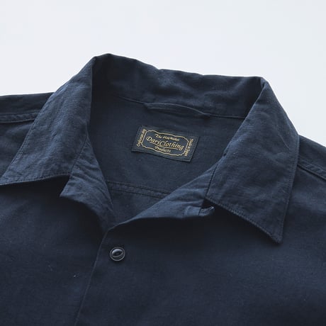 Open collar Atelier work shirt
