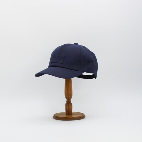 Front tag Cotton Herringbone cap(Navy)