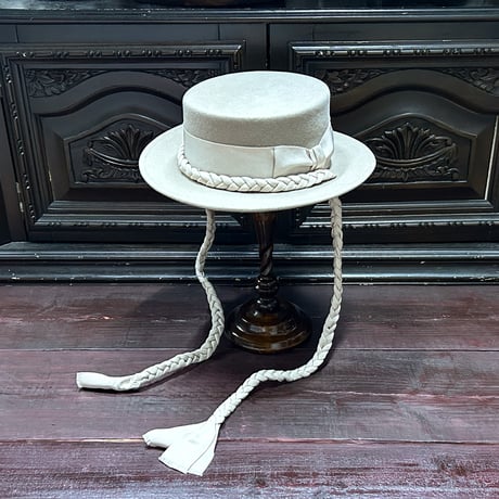 Canotier tresse ruban
