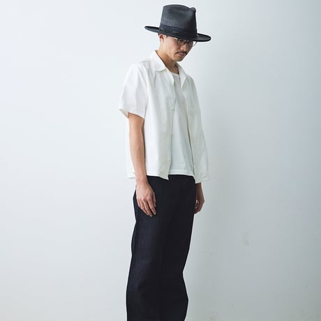 Open collar Atelier work shirt