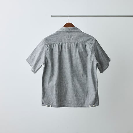 Selvage chambray Open collar shirt