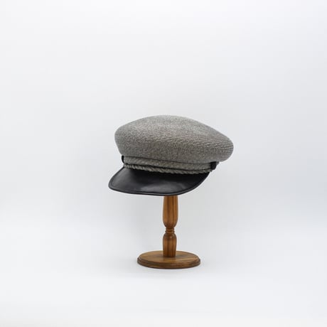 PB beret Leather brim cas