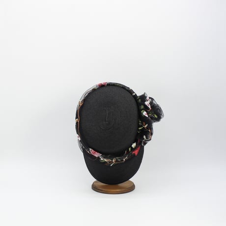 Flower tulle braid cap