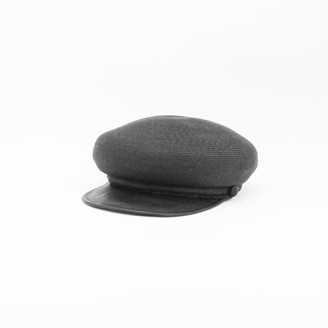 PB beret Leather brim cas