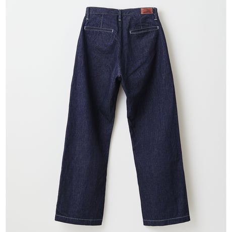 Selvage wide trousers