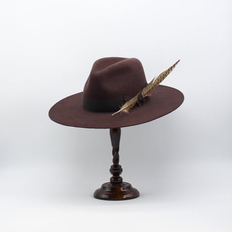 Long feather Slim Fedora