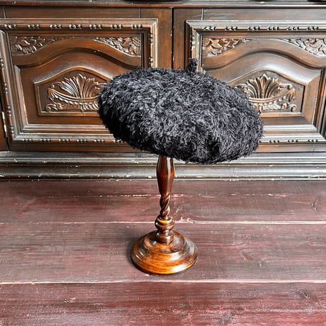 Sheer cut jacquard beret