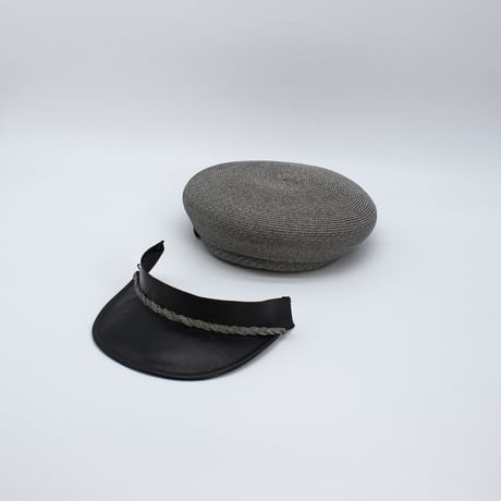 PB beret Leather brim cas