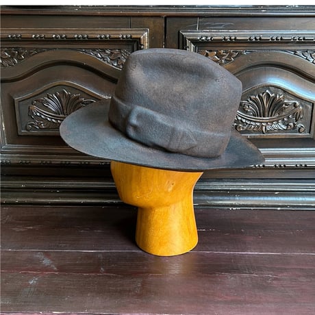 Belt emboss Western burn hat