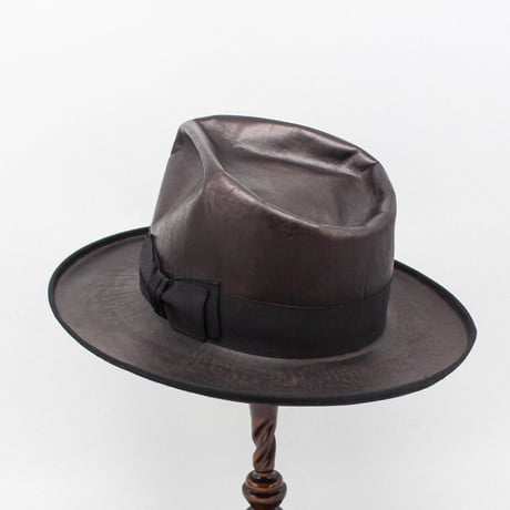 Tea core leather hat